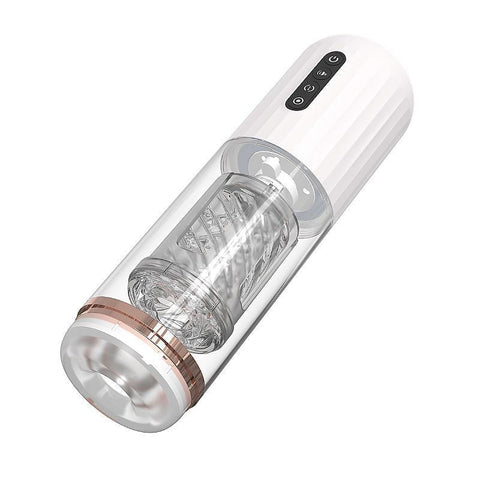 MASTURBADOR LANTERNA TRANSPARENTE RECARREGAVEL