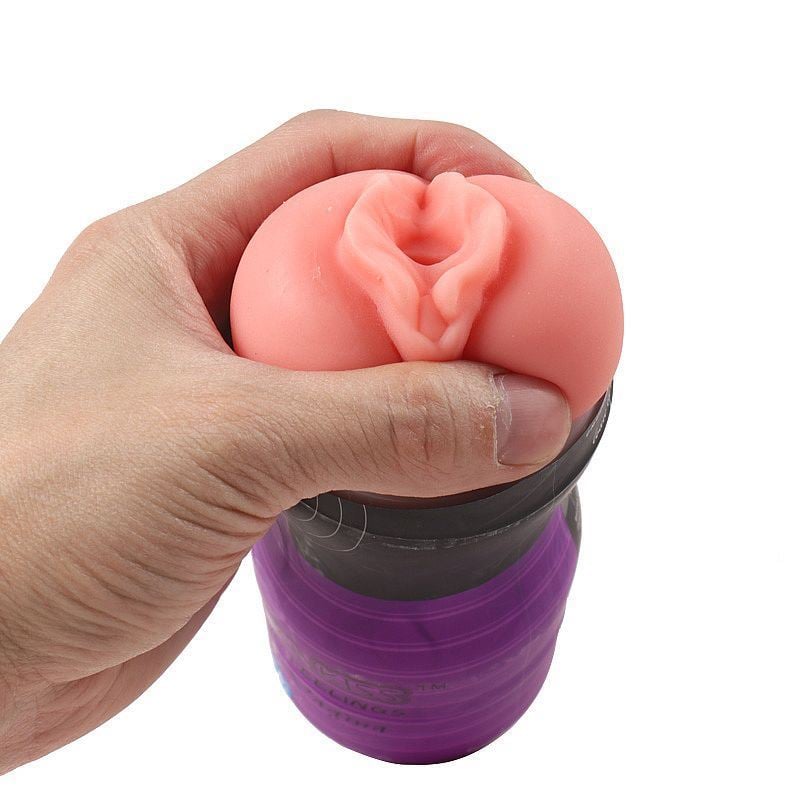 MASTURBADOR MASCULINO DE COPO COM FORMATO VAGINA
