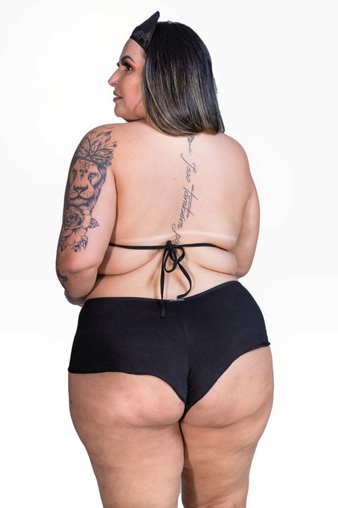 KIT MINI FANTASIA PLUS SIZE POLICIAL PIMENTA SEXY