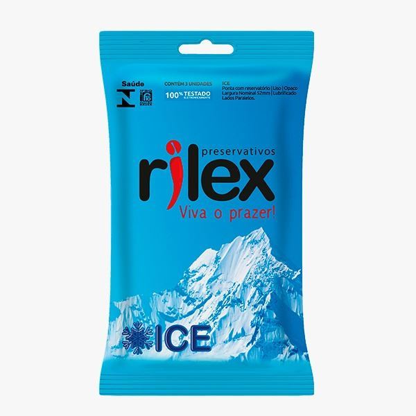 PRESERVATIVO ICE COM 3 UNIDADES RILEX