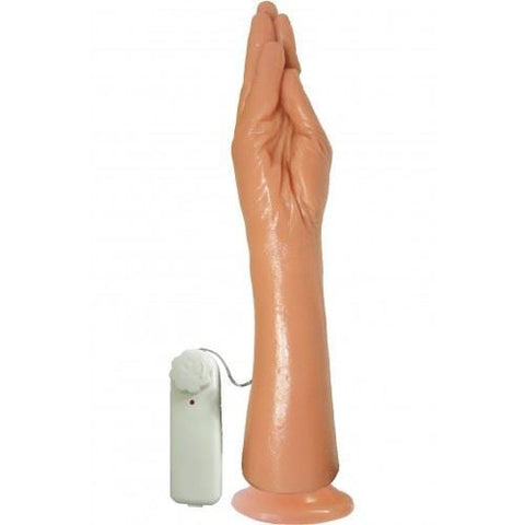 PRÓTESE MÃO COM VIBRADOR 34,5 X 7,0CM PRAZER E CIA