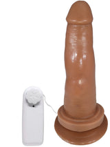 PRÓTESE VIBRADOR COM VENTOSA 15,5 X 3,5CM PRAZER E CIA