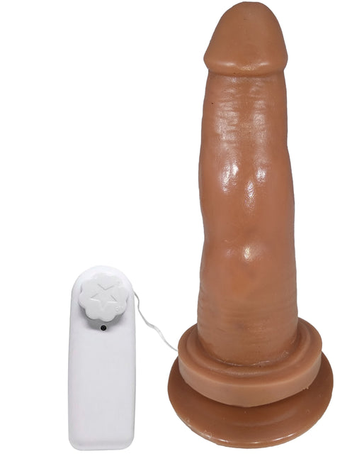 PRÓTESE VIBRADOR COM VENTOSA 15,5 X 3,5CM PRAZER E CIA