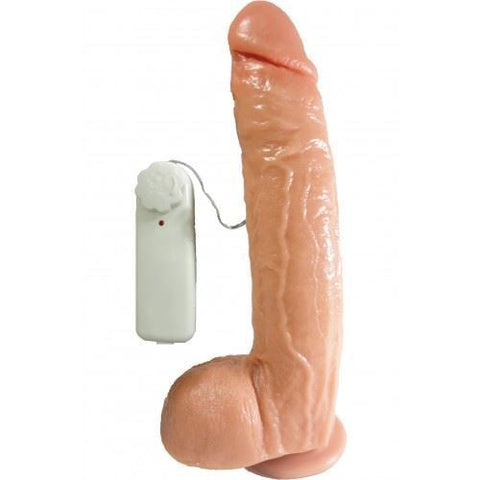 PRÓTESE VIBRADOR COM VENTOSA 29,0 CM X 5,8 CM PRAZER E CIA