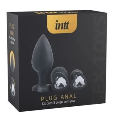 KIT 3 PLUGS DE SILICONE COM JOIA