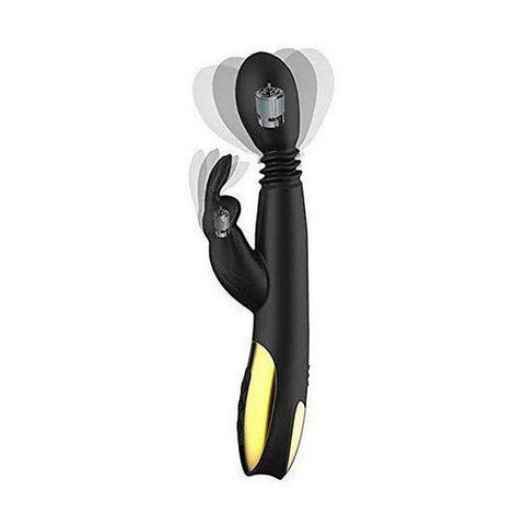 VIBRADOR PONTO G E CLITÓRIS - VAI E VEM ROTATIVO - NV TOYS