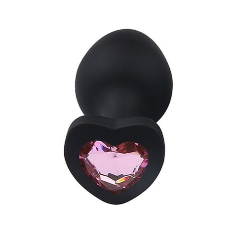 PLUG ANAL EM SILICONE COM JOIA