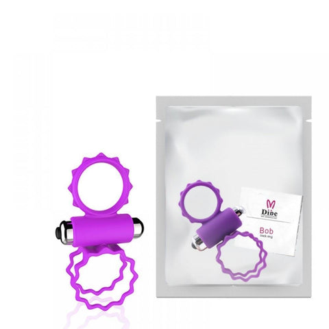 ANEL PENIANO VIBRATÓRIO DUPLO COM CÁPSULA VIBRATÓRIA SEXY IMPORT