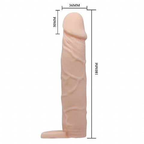 CAPA PENIANA COM ANEL PARA ESCROTO PRETTY LOVE
