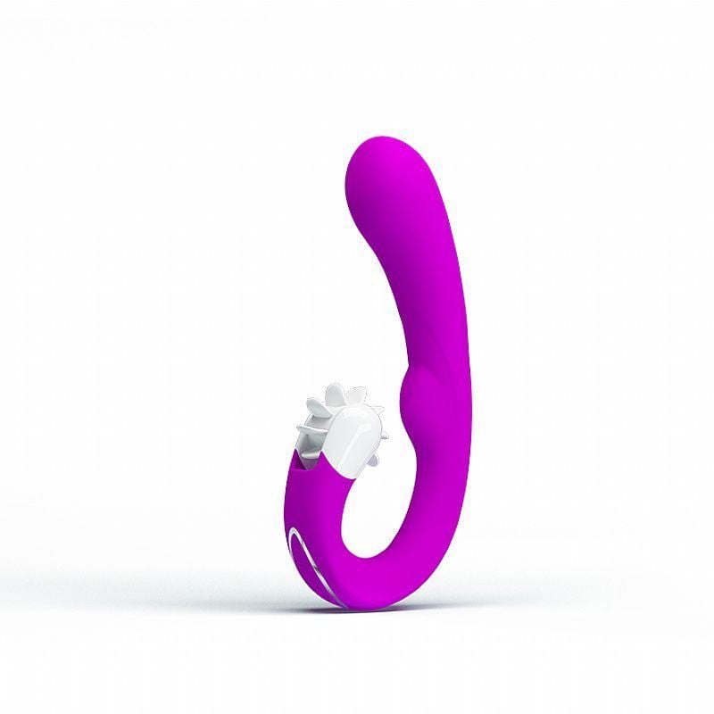 MÁGIC TONGUE VIBRADOR PONTO G E ESTIMULADOR DE CLITÓRIS PRETTY LOVE