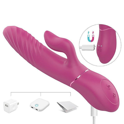 VIBRADOR DE PONTO G E CLITÓRIS COM VAI E VEM - LIGHTERS - S-HANDE