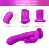 DILDO COM 10 MODOS DE VIBRAÇÃO ROTAÇÃO E VENTOSA