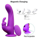 DILDO COM 10 MODOS DE VIBRAÇÃO ROTAÇÃO E VENTOSA