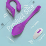 VIBRADOR DE CASAL FLEXIVEL RECARREGAVEL RIBBON - SEXY HAND