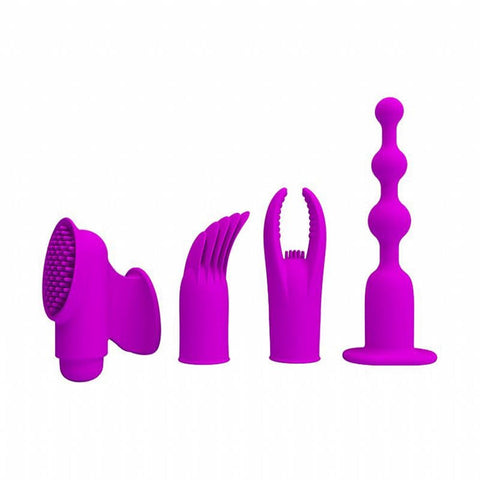 KIT ESTIMULADOR 4 EM 1 COM 12 MODOS VIBRAÇÃO SEXY IMPORT