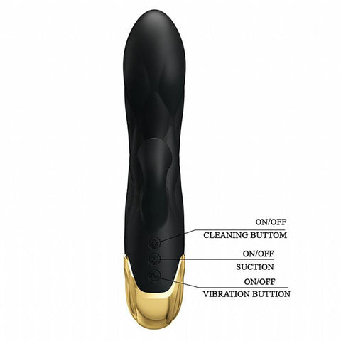 VIBRADOR ESTIMULADOR DE CLITÓRIS E SUCÇÃO PRETTY LOVE  SEXY IMPORT