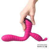 VIBRADOR MOONLIGHT COM  ESTIMULADOR CLITÓRIS 9 MODOS DE VIBRAÇÃO SEXY HAND