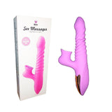 VIBRADOR DE PONTO G E CLITÓRIS - CHRISTAL - VAI E VEM - DIBE
