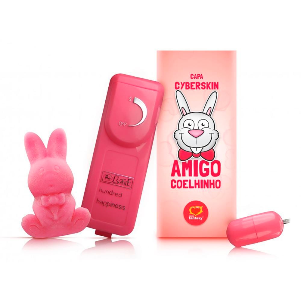 CAPA E BULLET AMIGO COELHINHO EM CYBERSKIN SEXY FANTASY