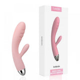 VIBRADOR RECARREGÁVEL COM ESTIMULADOR CLITORIANO E 5 MODOS DE VIBRAÇÃO SEXY IMPORT