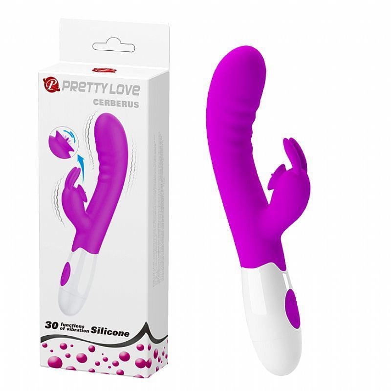 MASSAGEADOR DE PONTO G E CLITÓRIS - CERBERUS - PRETTY LOVE