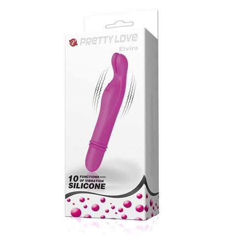 ESTIMULADOR ELVIRA FEMININO EM FORMATO DE COELHO PRETTY LOVE