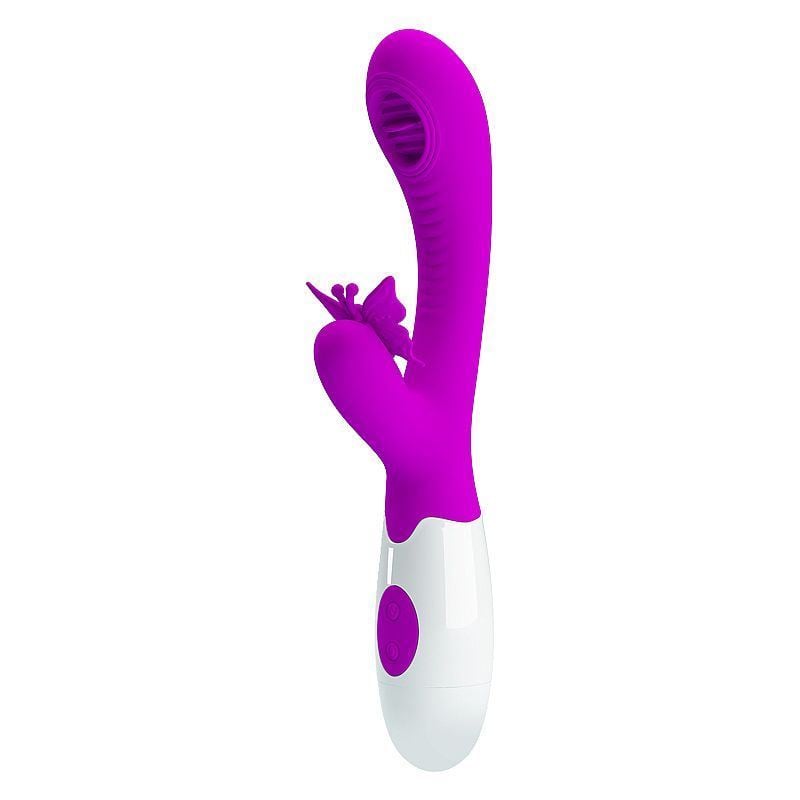 VIBRADOR DE PONTO G E CLITÓRIS - MOTH - PRETTY LOVE