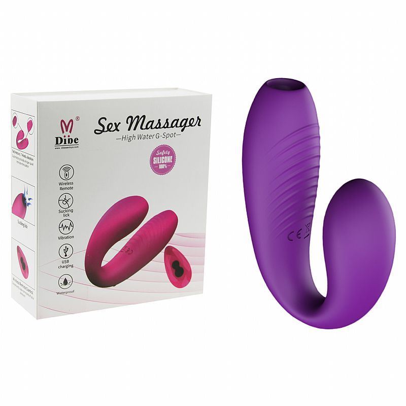 VIBRADOR DE CASAL COM PULSAÇÃO DIBE