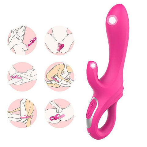 VIBRADOR DUPLO DAGGERS RECARREGAVEL S-HANDE