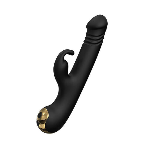 VIBRADOR DE PONTO G E CLITÓRIS COM VAI E VEM - HAPPY RABBIT - S-HANDE