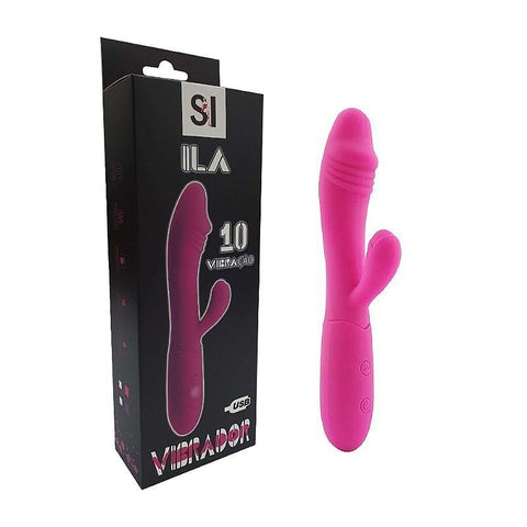 VIBRADOR RECARREGAVEL DUPLO ESTIMULO ILA SI