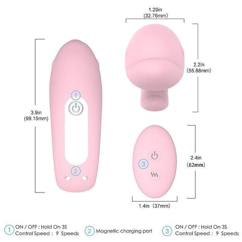 VIBRADOR PARA CASAL GOLFINHO RECARREGAVEL - SEXY HAND