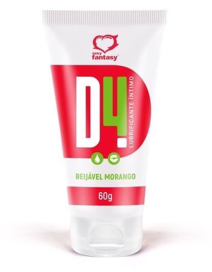 LUBRIFICANTE A BASE DE AGUA COM SABOR D4 60G SEXY FANTASY