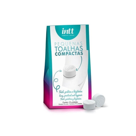 TOALHAS COMPACTAS HIGIENIZADORAS 10 UNIDADES INTT