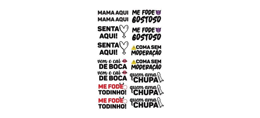 CARTELA DE TAOO MAMA AQUI  SEDUX