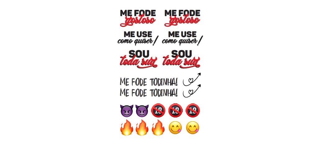 CARTELA DE TAOO ME FODE GOSTOSO SEDUX