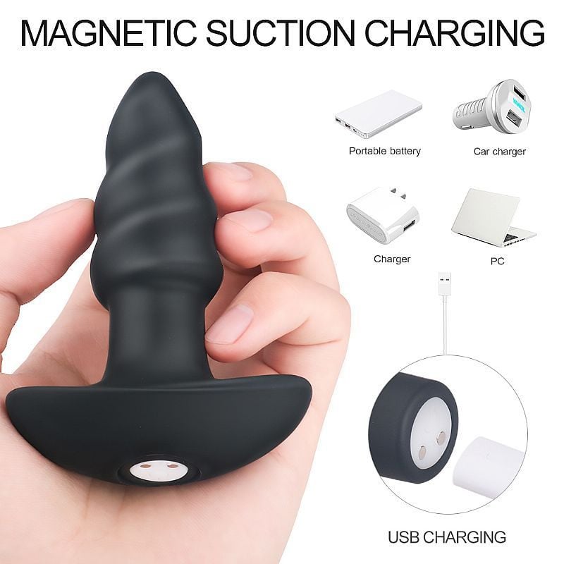 PLUG ANAL COM VIBRO RECARREGÁVEL - LOVEARROW