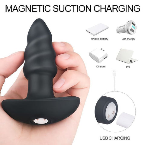 PLUG ANAL COM VIBRO RECARREGÁVEL - LOVEARROW